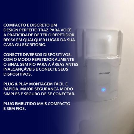 Repetidor Amplificador Extensor Sinal Wifi 7 Anos De Garantia