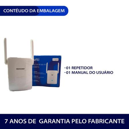 Repetidor Amplificador Extensor Sinal Wifi 7 Anos De Garantia