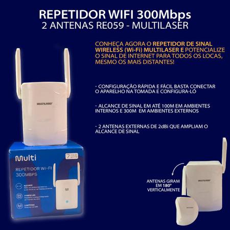 Repetidor Amplificador Extensor Sinal Wifi 7 Anos De Garantia