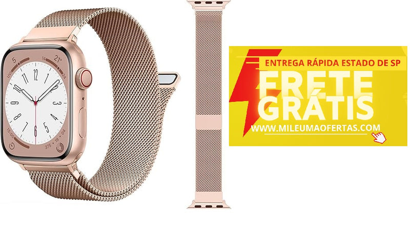 Pulseira Smartwatch Metal Milanese