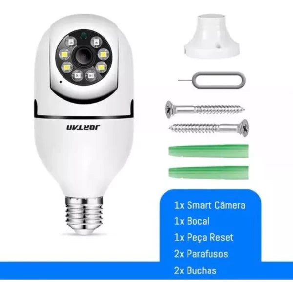 Câmera De Segurança Jortan E27 Inteligente E27 Com Resolução