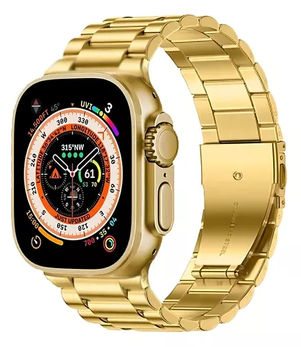 Relógio SmartWatch X10 Ultra 3 Sport Gold - Estojo com 7 pulseiras