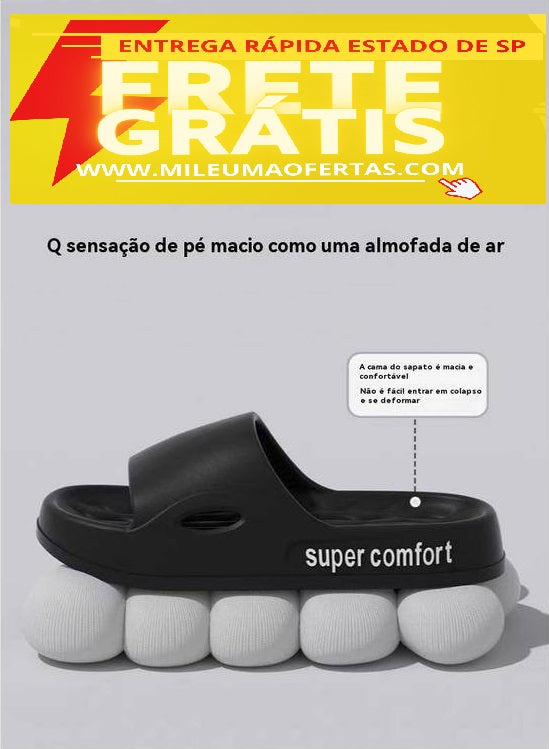 Chinelos de plataforma grossa - Super Confortável - Unisex