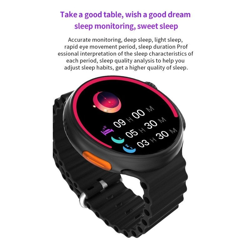 Nova Tela Redonda GT9 Ultra Sports Smartwatch Multifuncional Com 1,52 Telas Carregamento Sem Fio E NFC Bluetooth Informação De Chamada